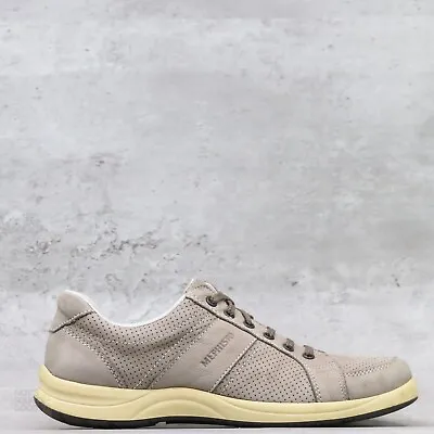 MEPHISTO Hero Perf Men's Size 9 US Taupe Nubuck Leather Casual Sneakers Shoes • $40