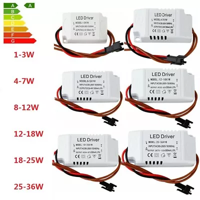 3W-36W LED Panel Driver Ceiling Light Transformer Power Supply Adapter AC85-265V • $2.91