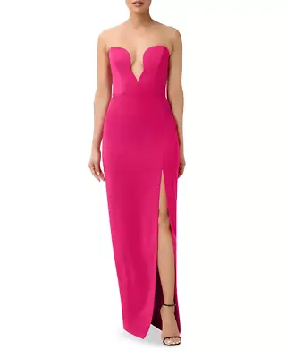 AIDAN By Aidan Mattox Strapless Sweetheart Crepe Gown 10B 2290 • $52.96