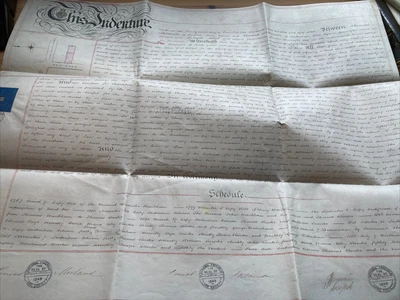 £6.99 • Buy 1857 Indenture B/w Thomas Morland Of Croydon & Joseph Mead Of St Albans
