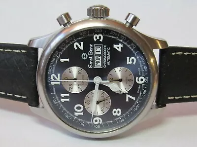 Ernst Benz Gc40144 Chronoscope Mens Blue Dial Automatic 7750 Chronograph Watch • $1199.99