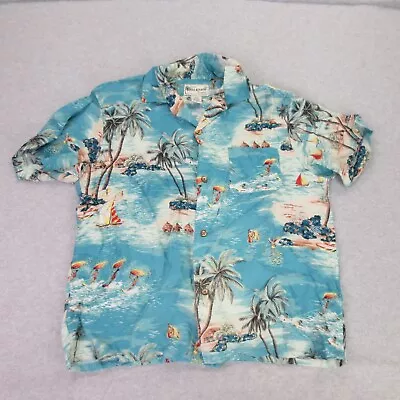 Vintage Banana Republic Shirt Mens Medium Aloha Beach Surf Palm Windsurfing Camp • $39.84