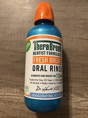 $13.71 • Buy TheraBreath Fresh Breath Mouthwash 16 Fl Oz Oral Rinse Icy Mint, Alcohol-Free