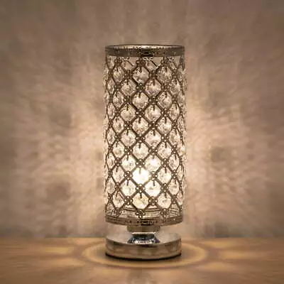 Modern Crystal Table Night Lamp With Metal Frame • $21.60