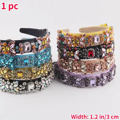 Lady Baroque Crystal Embellished Headband Jewelled Hairband Hair Accessories • £13.67