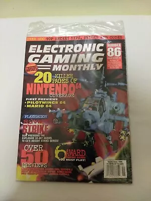 Electronic Gaming Monthly EGM # 86 Video Game Magazine September 1996 + Guide • $1