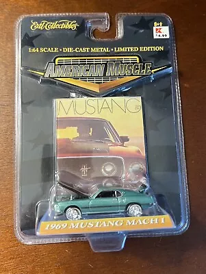 Ertl American Muscle 1969 Ford Mustang Mach I- 1:64  Diecast-NIP • $16