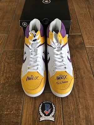 Lakers Magic Johnson 5x Champ Authentic Signed Converse Weapon Shoes BAS Witness • $3281.08