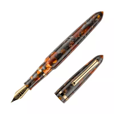 Montegrappa Venetia Fountain Pen In Plum Agate - Fine Point - NEW In Box • $360