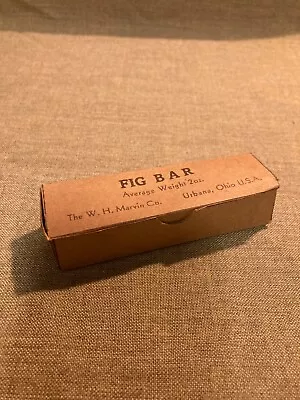 WWII US ArmyUSMC K-Ration 10-in 1 5-in 1 Fig Bar Box Early • $9.99