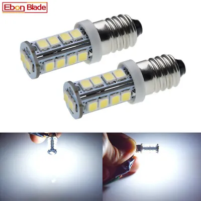 2X E10 Screw LED Bulb Lamp White 18SMD 6 VOLT 6V DC For FLASHLIGHT BICYCLE TORCH • $4.79