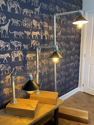£55 • Buy Oak Sleeper & Scaffold Pole Lamp
