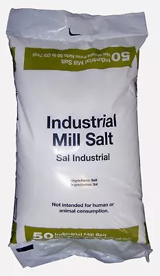 Sodium Chloride Industrial Mill Salt [NaCl] White Crystalline Solid (50 Lb Bag) • $157
