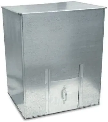 Galvanised Steel Metal Coal Bunker Heavy Duty Coal Fuel Storage 125KG -5 BAGS Of • £62.49