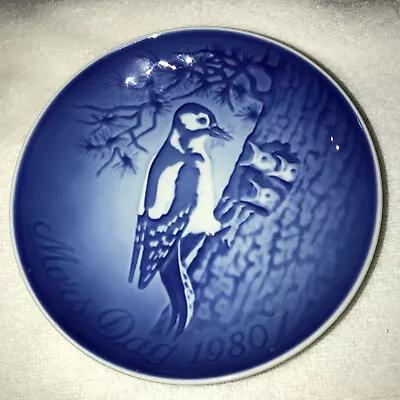 BING & GRONDAHL 1980 B&G Mothers Day Plate WOODPECKER Mors Dag 6  MINT • $6.95