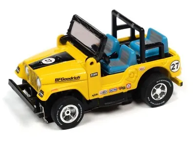 Auto World 1979 Jeep CJ-7 (Yellow) Rally World Stage X-Traction HO Slot Car • $24.99