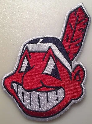 Cleveland Indians Patch Chief Wahoo Jersey Sleeve MLB Logo Patch 5  Tall Iron On • $16.95