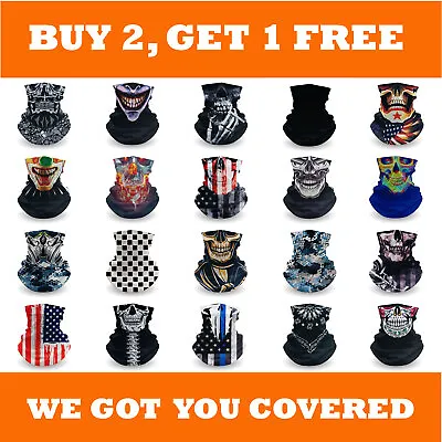 1pc Neck Gaiter Bandana Face Mask Cooler UV Sun Protection Cooling Gator Shield • $4.79