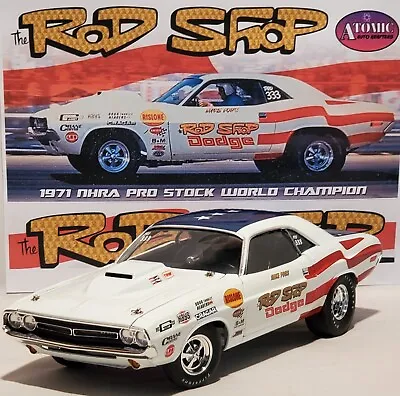 1971 Rod Shop Pro Stock Hemi Challenger 1:18 #a1806024aa New Item -  1 Of 300 • $159.95