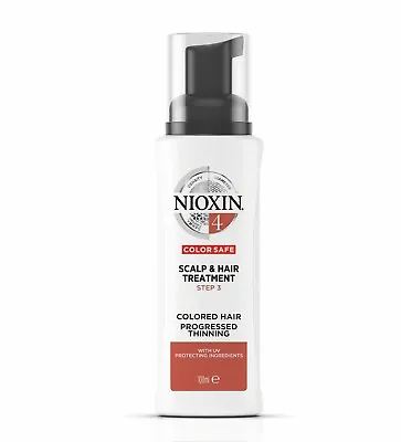 Nioxin System 4 Scalp Treatment With UV Defense Ingredients For Fine Hair 100ml • $32.95