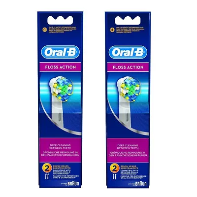 $28.59 • Buy Oral-B Floss Action Electric Toothbrush Replacement Head - 4 Refill Brushes