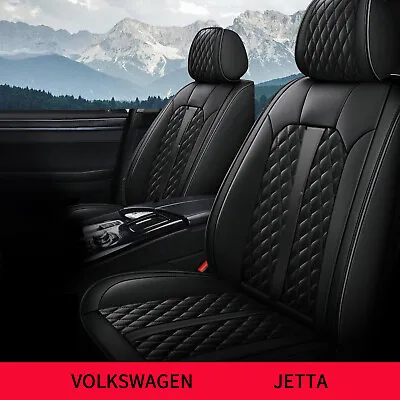 For Volkswagen Jetta 2008-2023 Car 5-Seats Luxury Leather Seat Covers Cushions • $136.41