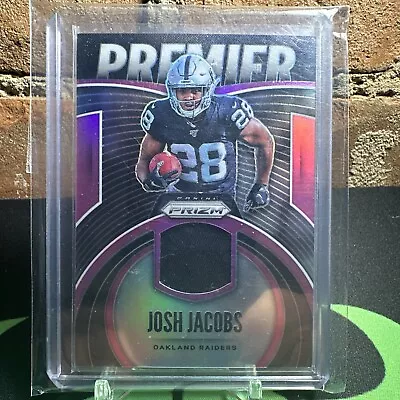 2019 Panini Prizm Premier Jerseys Pink Josh Jacobs #PJ-JJA Rookie RC • $16