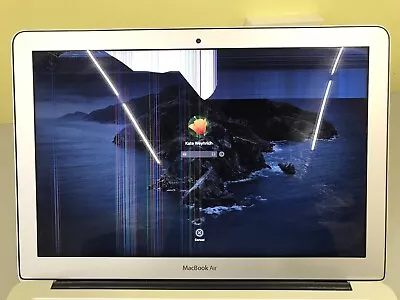Apple MacBook Air 13  A1466 2013-2015 LCD Screen Complete Assembly BROKEN SCREEN • $35