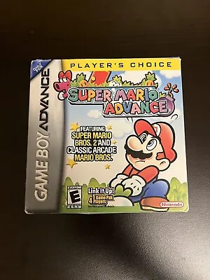 Super Mario Advance (Super Mario Bros 2) (GBA Game Boy Advance) In Box Mint • $136.50