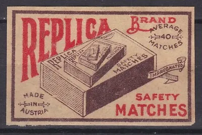 Old Matchbox Label Austria Replica Brand AC40 • $3.49