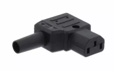 90° Right Angle Plug Rewireable Iec Socket C13 Cold For Mains Power Kettle Lead • £5.89