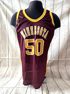 Vtg Minnesota Golden Gophers #50 Joel Pryzbilla RAS Basketball Jersey Mens LARGE • $29.99