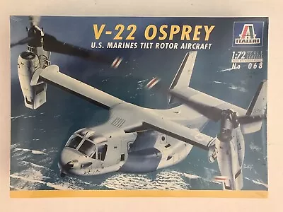 $29.95 • Buy Italeri 1/72 V-22 Osprey USM Tilt Rotor Aircraft Plastic Model Kit 068 NISB