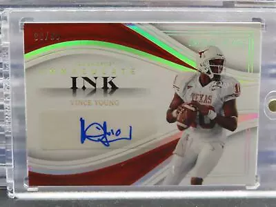 2023 Immaculate Collegiate Vince Young Ink Autograph Auto #80/99 Texas • $3.25