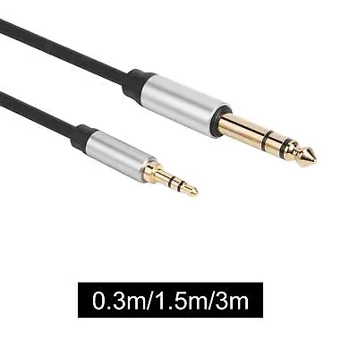 3.5mm To 1/4 Inch Stereo Audio Cable Stereo Audio Cable Jack 1/8  Male To 1/4  • £8.22