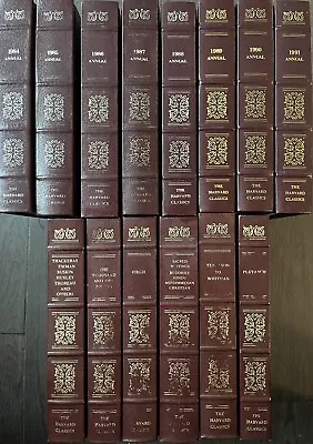 The Harvard Classics Hardcover Books Annual  - 1980s -90s Grolier  Lot Of 14 • $109