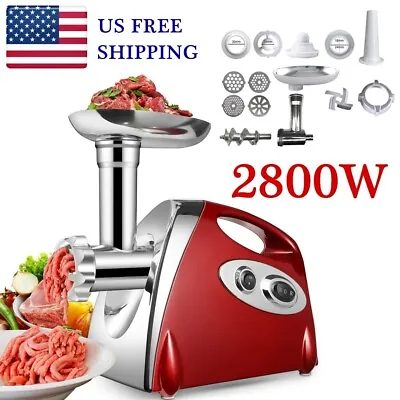 Powerful Electric Meat Mincer Grinder 2800W Sausage Maker Food Grinding Machine • $52.99