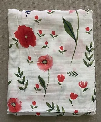 Flowers Baby Muslin Swaddle Blanket Infant Girls • $14.13