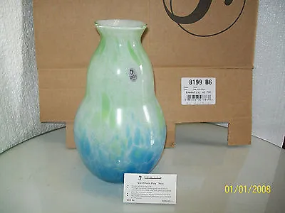 $295 • Buy Fenton Connoisseur  Caribbean Day  Vase 8199 B6 Dave Fetty #631/750