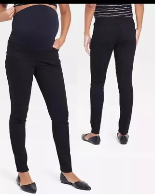 Over Belly Skinny Maternity Jeans - Isabel Maternity By Ingrid & Isabel Black 4 • $12