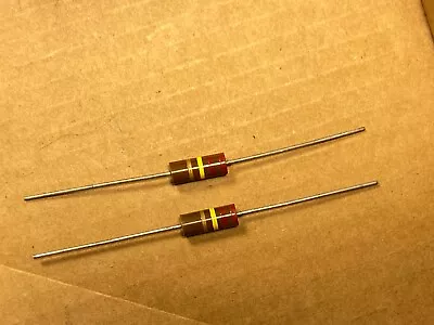 2 NOS Ohmite 220k Ohm 5% 1 Watt 1W Carbon Comp Resistors TEST GOOD (Qty) • $4