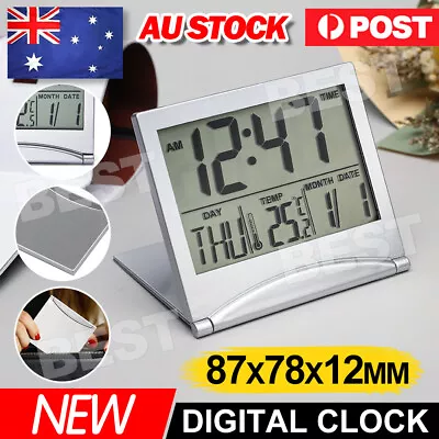 AU NEW_Home Digital LCD Screen Travel Alarm Clocks Desk Thermometer Timer Calend • $8.85