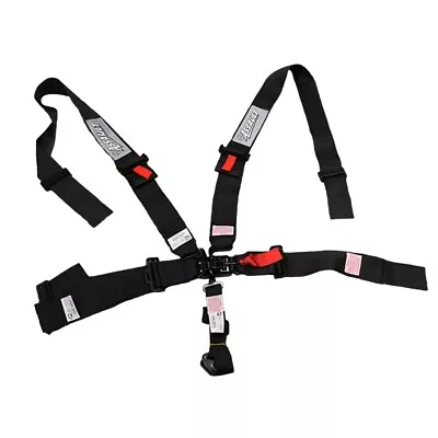 SFI Date 2025 Black 5 Point 3  Wide Safety Race Harness Seat Belt Kit SFI 16.1 • $476.33