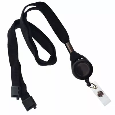 $6.99 • Buy Comfortable Lanyard Badge Reel Combo With Safe Breakaway Clasp By Specialist ID