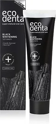 Ecodenta Activated Charcoal Teeth Whitening Toothpaste - Natural Black Plaque • £6.68