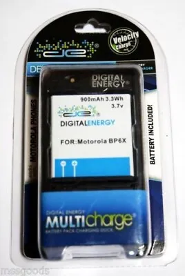 Li-Ion Battery & Charger For Motorola BP6X Droid 2 Milestone Digital Energy • $9.59