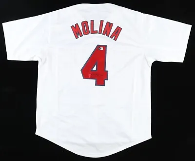 Yadier Molina Signed St. Louis Cardinals Jersey (Beckett) 10xAll Star Catcher • $399.95