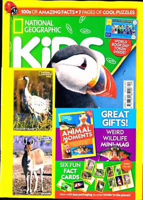 National Geographic Kids Magazine April 2024 ~ ~  New With Gifts ~ ~ • £4.95