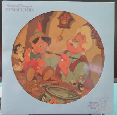 Walt Disney's Pinocchio Original Soundtrack 1980 Disneyland 3102 Picture Disc Lp • $7.05