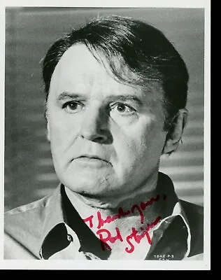 Autographed 8x10 Photo Actor Rod Steiger On The Waterfront Doctor Zhivago  • $29.99